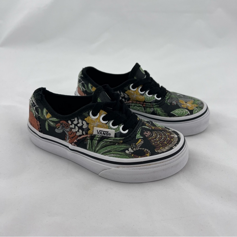 Vans Kids Black Tropical Print Sneakers